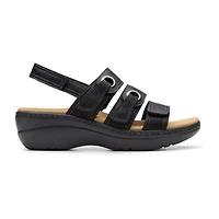 Clarks Womens Merliah Bali Wedge Sandals