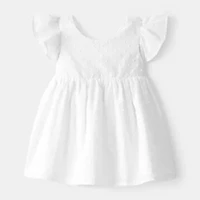 Oshkosh Baby Girls Short Sleeve Ruffled Sundress