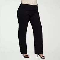 24seven Comfort Apparel Womens Plus Skinny Mid Rise Pant