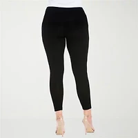 24seven Comfort Apparel Womens Knit 28 1/2" Plus 7/8 Ankle Legging