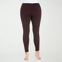 24seven Comfort Apparel Womens Knit 28 1/2" Plus 7/8 Ankle Legging