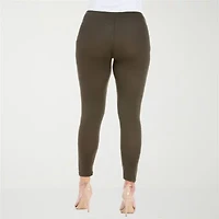 24seven Comfort Apparel Womens Knit 28 1/2" Plus 7/8 Ankle Legging