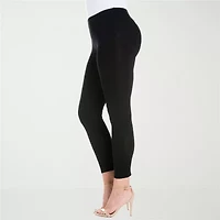 24seven Comfort Apparel Womens Knit 28 1/2" Plus 7/8 Ankle Legging