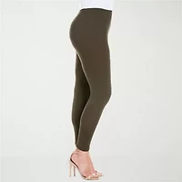 24seven Comfort Apparel Womens Knit 28 1/2" Plus 7/8 Ankle Legging