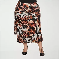 24seven Comfort Apparel Womens Plus Maxi Skirt