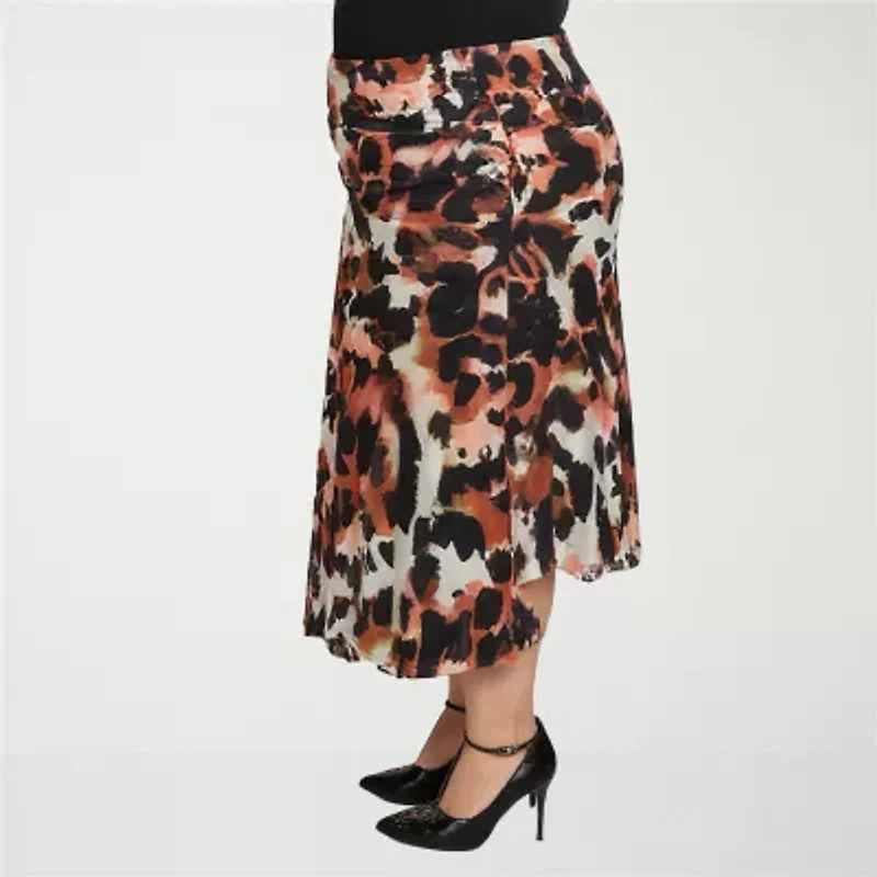 24seven Comfort Apparel Womens Plus Maxi Skirt