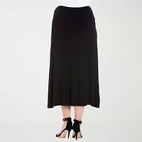 24seven Comfort Apparel Womens Plus Maxi Skirt