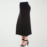 24seven Comfort Apparel Womens Plus Maxi Skirt