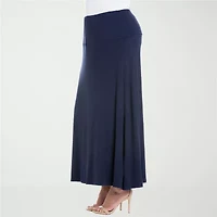 24seven Comfort Apparel Womens Plus Maxi Skirt
