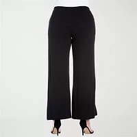 24seven Comfort Apparel Womens Plus Flare Palazzo Pant