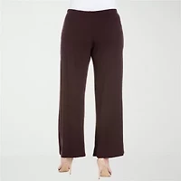 24seven Comfort Apparel Womens Plus Flare Palazzo Pant