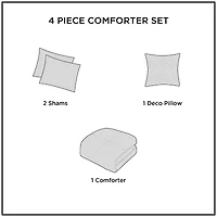 Woolrich Alton Plush to Sherpa Down Alternative Comforter Set with Throw Pillow