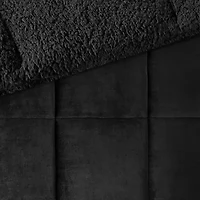 Woolrich Alton Plush to Sherpa Down Alternative Comforter Set with Throw Pillow