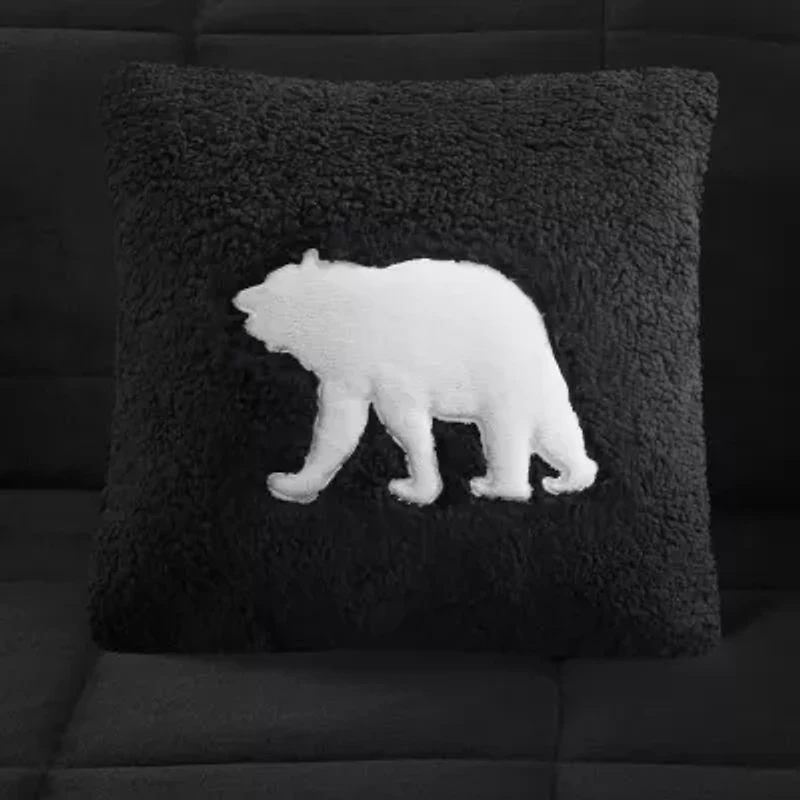 Woolrich Alton Plush to Sherpa Down Alternative Comforter Set with Throw Pillow