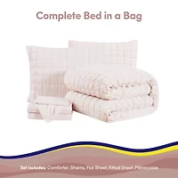 Sweet Home Collection Marshmallow Pouf Kids Bed A Bag Comforter Set