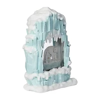 Roman 10"H Lighted Swirl Igloo With Polar Bears Christmas Tabletop Decor
