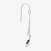 Silver Reflections Womens Pure Silver Over Brass Drop Earrings
