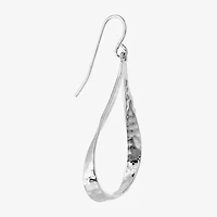 Silver Reflections Womens Pure Silver Over Brass Drop Earrings