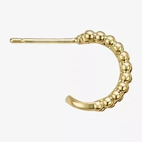 Sparkle Allure Triple Womens Cubic Zirconia 14K Gold Over Brass 12.4mm Hoop Earrings