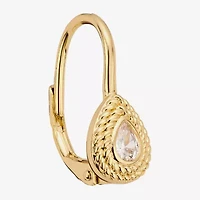 Sparkle Allure Womens Cubic Zirconia 14K Gold Over Brass Drop Earrings