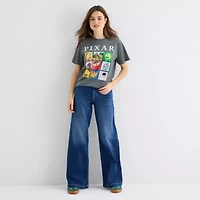 Pixar Boyfriend Tee Womens Juniors Crew Neck Short Sleeve Graphic T-Shirt