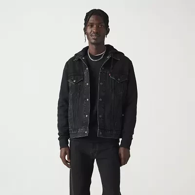 Levi's® Hybrid Hoodie Mens Denim Hooded Lightweight Trucker Jacket