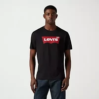 Levi's® Set-In Neck Mens Round Short Sleeve Regular Fit Graphic T-Shirt