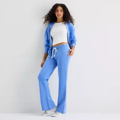 Arizona Womens Juniors Mid Rise Sweatpant