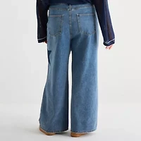 Forever 21 Womens Juniors Plus Loose Fit Jean