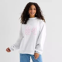 Forever 21 Womens Juniors Mock Neck Long Sleeve Sweatshirt