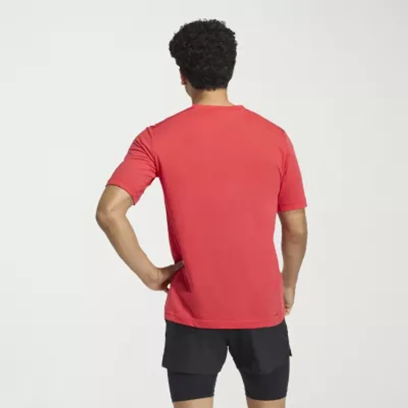 adidas Mens Crew Neck Short Sleeve Active T-Shirt