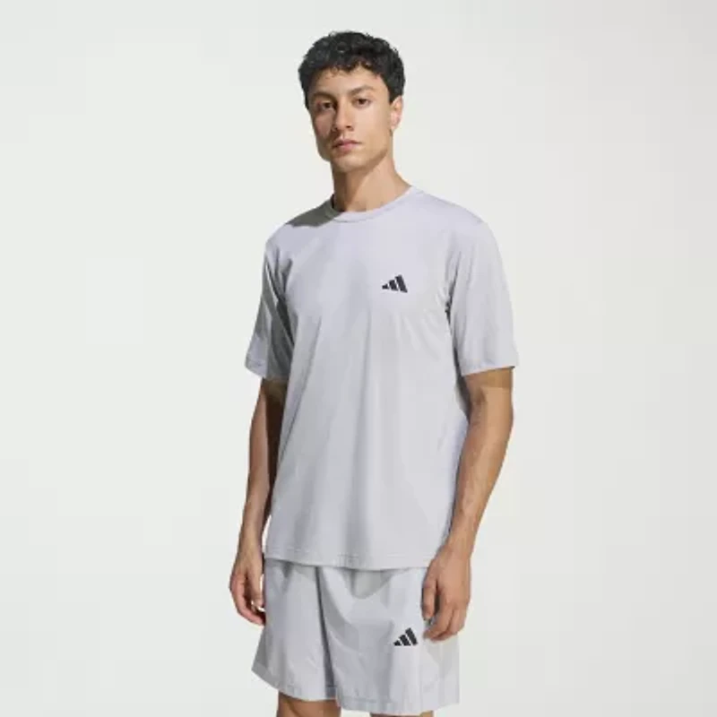adidas Mens Crew Neck Short Sleeve Active T-Shirt