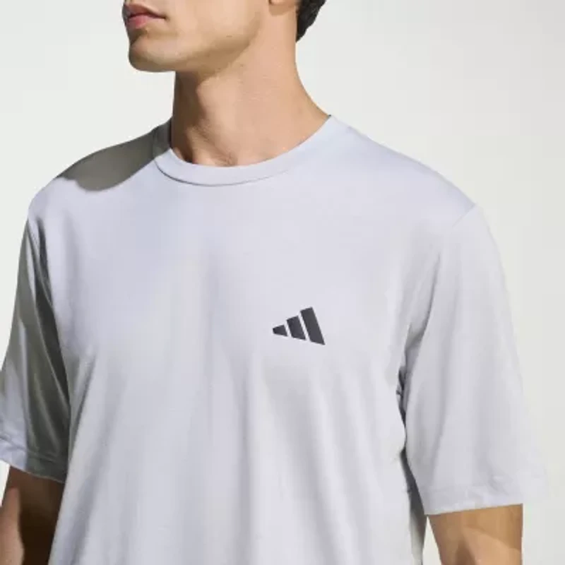adidas Mens Crew Neck Short Sleeve Active T-Shirt