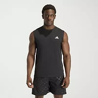 adidas Mens Crew Neck Sleeveless Muscle T-Shirt