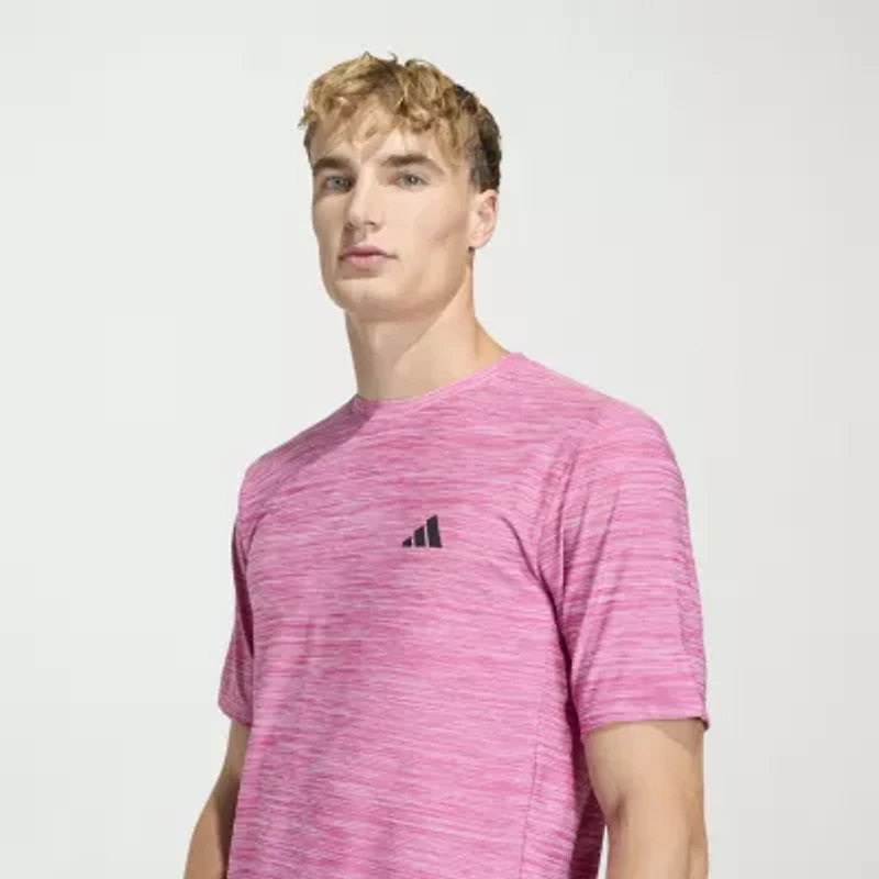 adidas Mens Crew Neck Short Sleeve Active T-Shirt