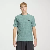 adidas Mens Crew Neck Short Sleeve Active T-Shirt