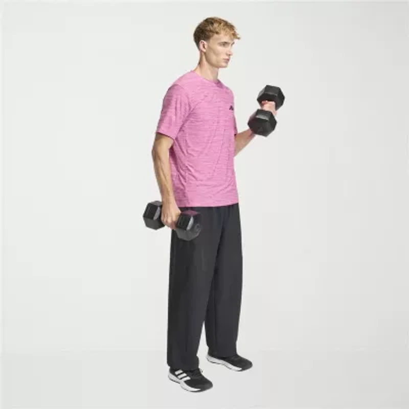 adidas Mens Crew Neck Short Sleeve Active T-Shirt