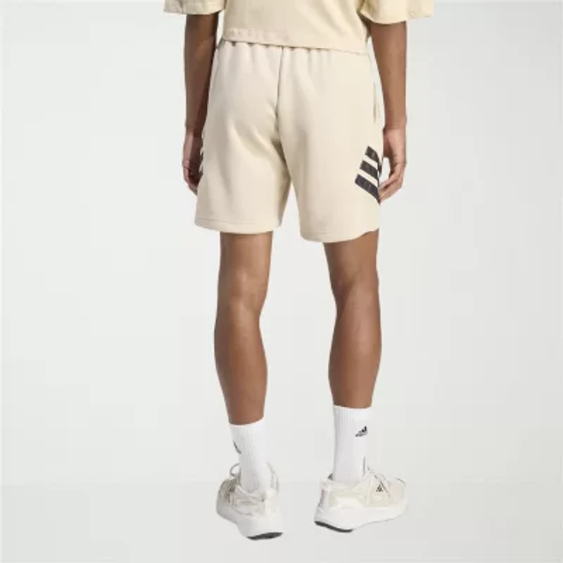 adidas Future Icons Woven 3 Stripe Mens 7" Workout Shorts