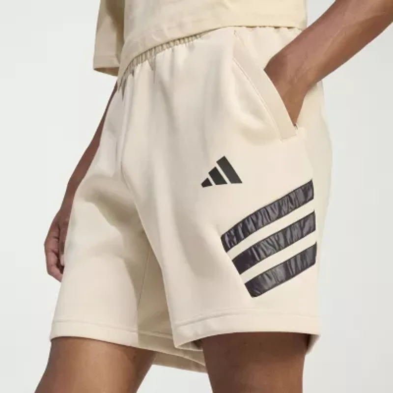 adidas Future Icons Woven 3 Stripe Mens 7" Workout Shorts