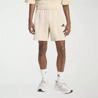 adidas Future Icons Woven 3 Stripe Mens 7" Workout Shorts