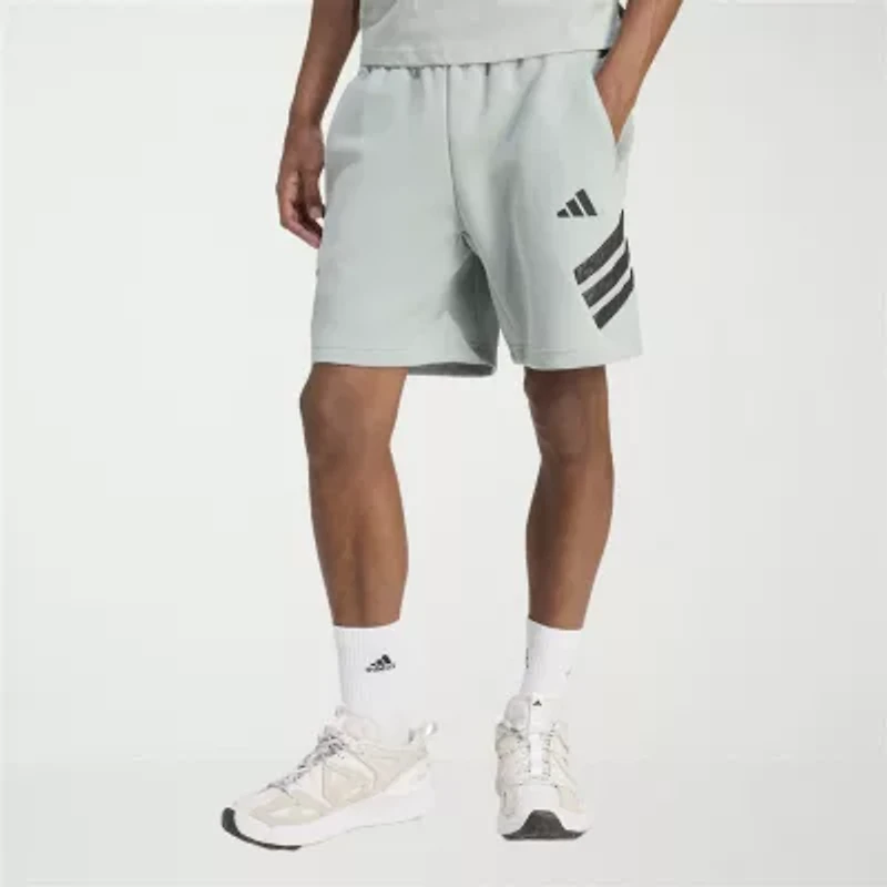 adidas Future Icons Woven 3 Stripe Mens 7" Workout Shorts