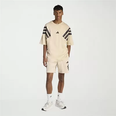 adidas Future Icons Woven 3 Stripe Mens 7" Workout Shorts