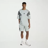 adidas Future Icons Woven 3 Stripe Mens 7" Workout Shorts