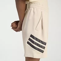 adidas Future Icons Woven 3 Stripe Mens 7" Workout Shorts