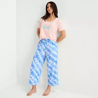 Sleep Chic Womens Poplin Pajama Capri Pant