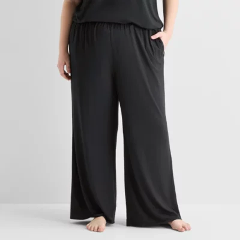 Ambrielle Womens Plus Pajama Pants