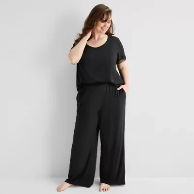 Ambrielle Womens Plus Pajama Pants