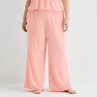 Ambrielle Womens Plus Pajama Pants