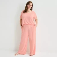 Ambrielle Womens Plus Pajama Pants