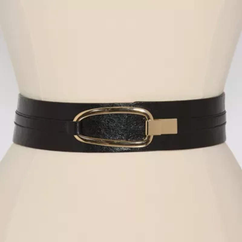 Worthington Stretch Belt With Oversized Hook Hardware Womens